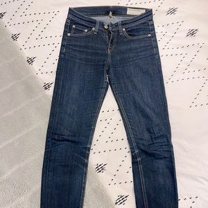 Rag and Bone High Rise Skinny Jeans